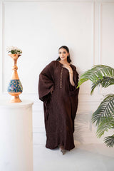 Cocoa Pleats Kaftan DrapeTribe
