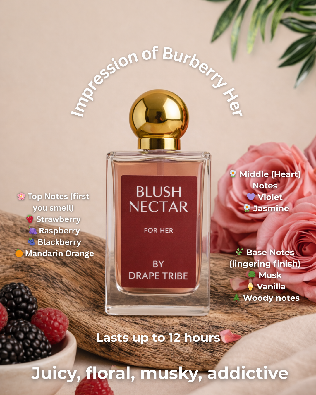 Blush Nector For Her DrapeTribe