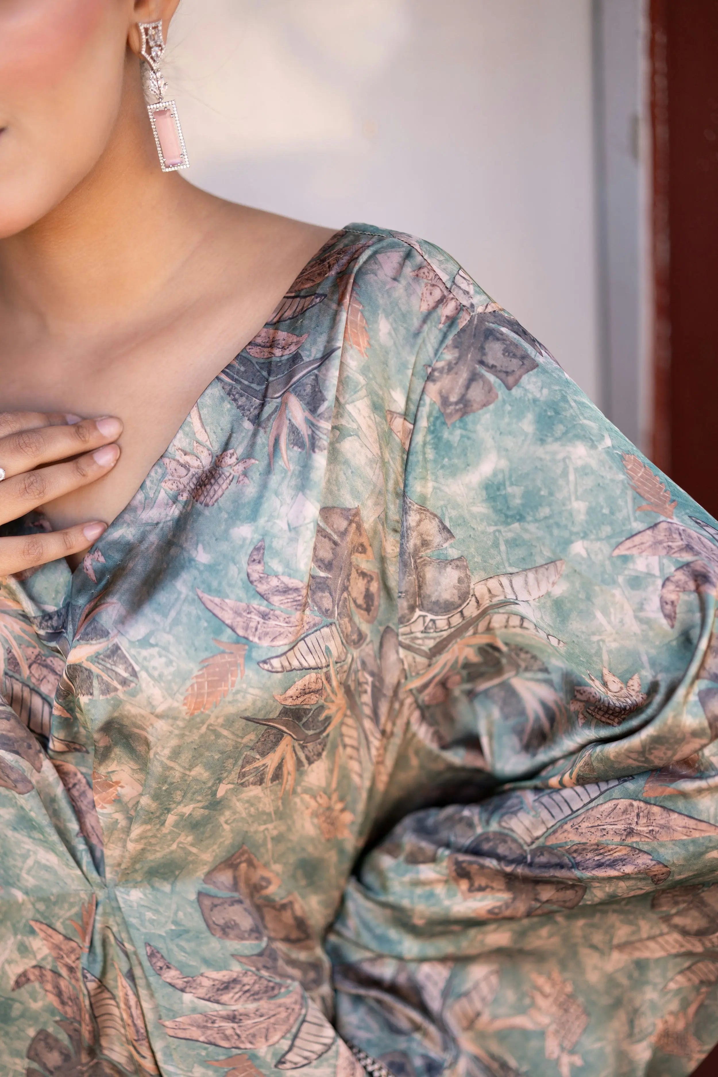 Zariah Silk Kaftan DrapeTribe