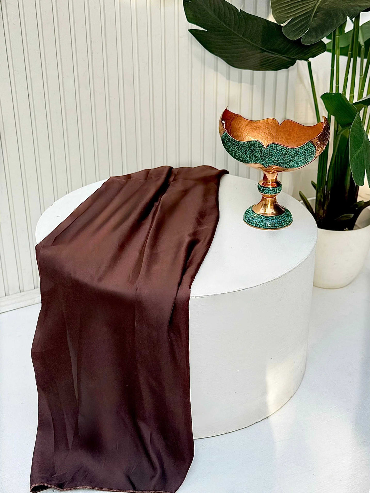 Cocoa Pleats Kaftan DrapeTribe