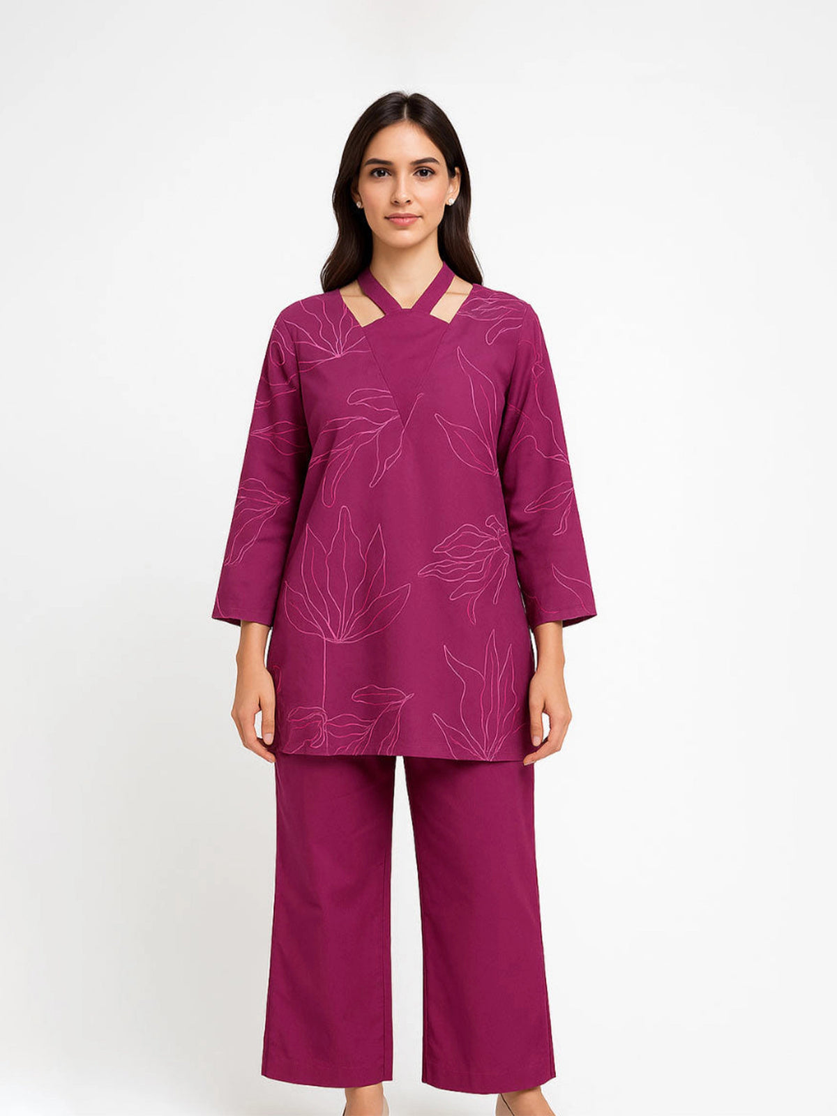 Magenta Muse 2 piece Cord Set DrapeTribe