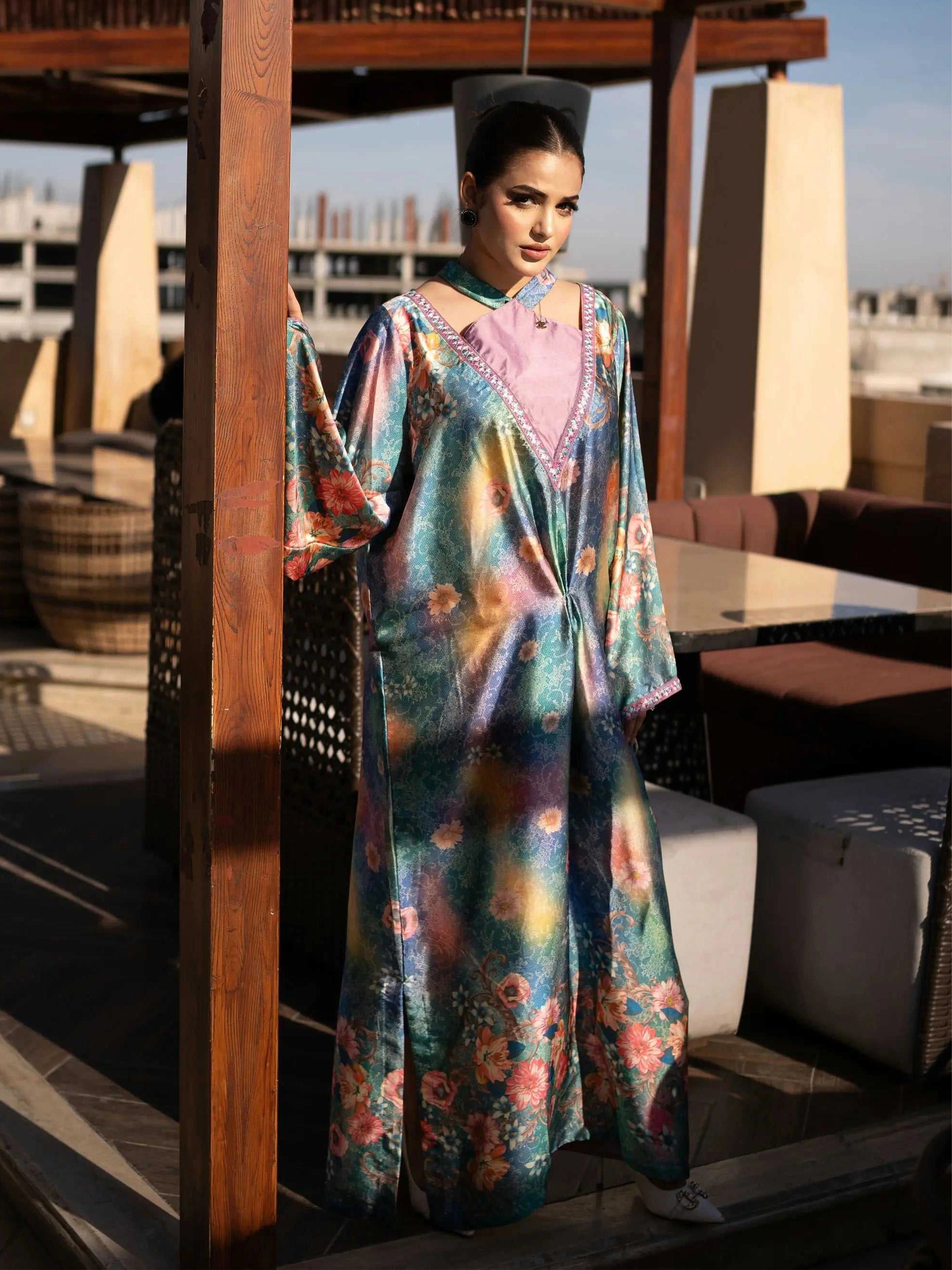 Twilight Bloom Kaftan Statement Drapes