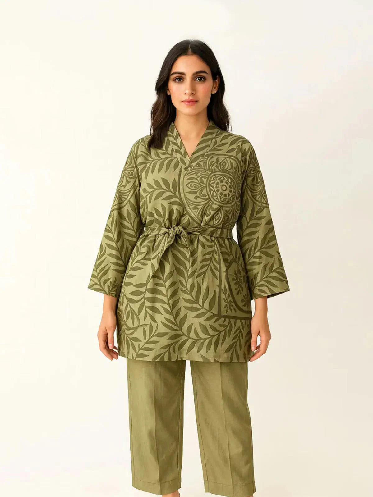 Olive Grace 2 piece  Cord Set DrapeTribe