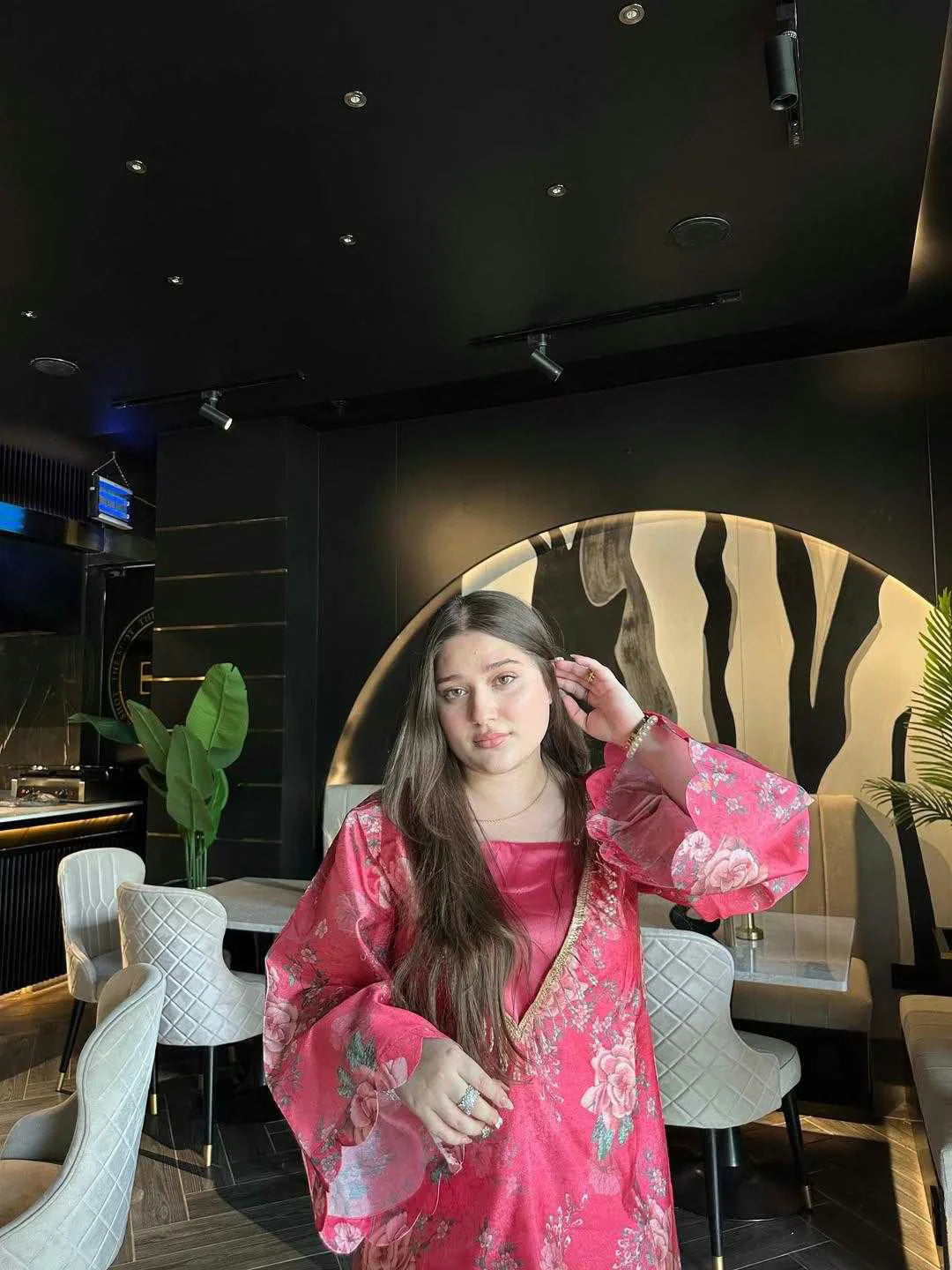 Rosé Bloom Set Statement Drapes