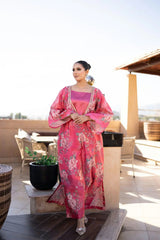 Rosé Bloom Set Statement Drapes