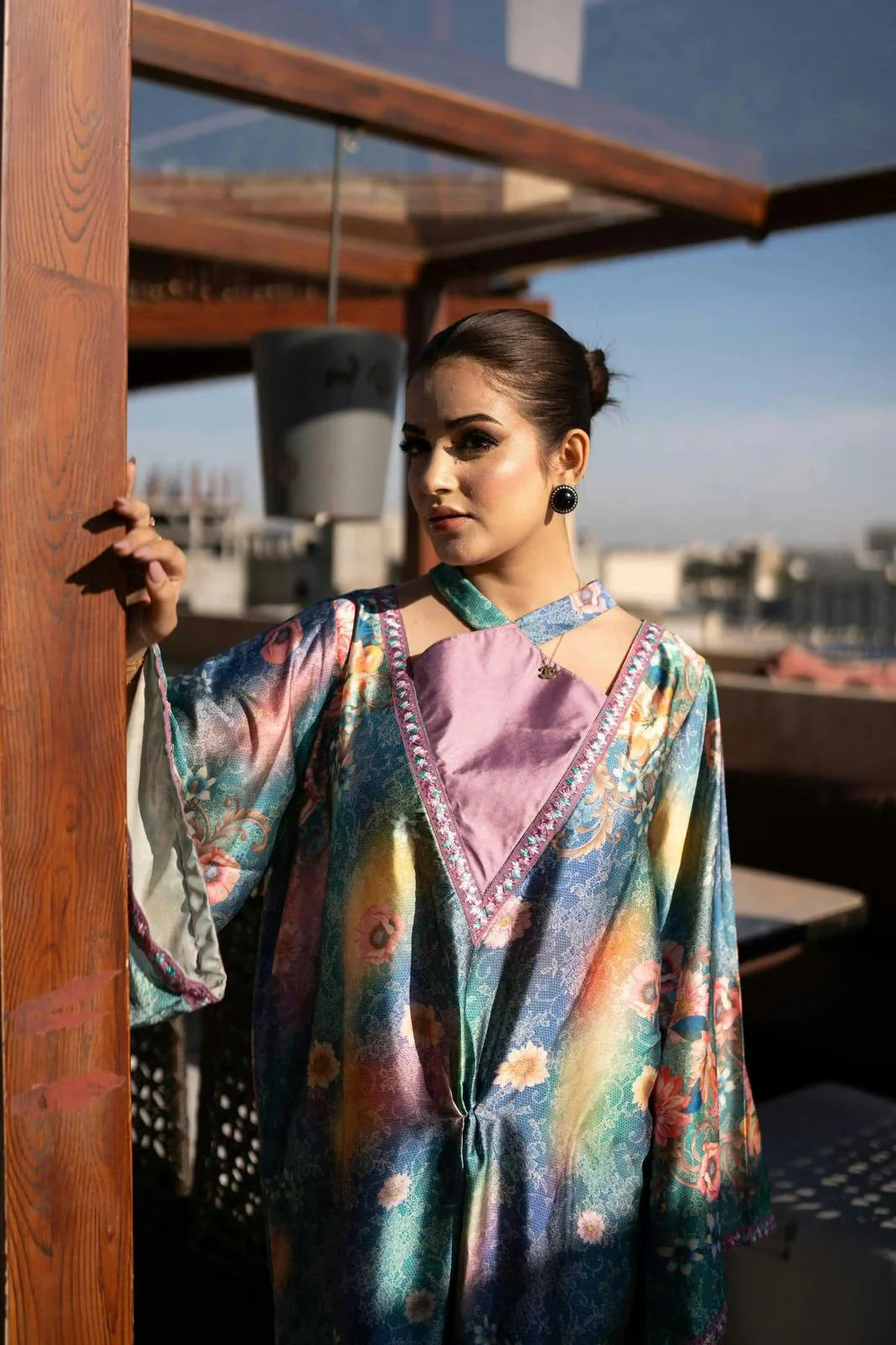Twilight Bloom Kaftan Statement Drapes